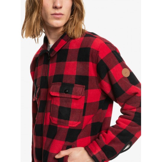 Plaid fleece shirt hot sale